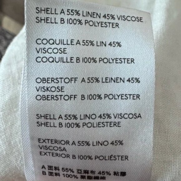 WE THE FREE/FREE PEOPLE Beating Hearts Color Block Linen Blend Oversized Top L - Picture 15 of 15